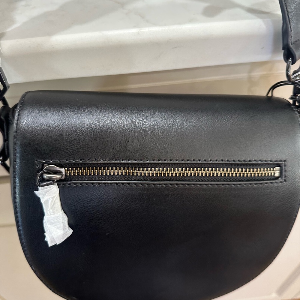 Rebecca Minkoff Black Crossbody Bag with Zipper Detail